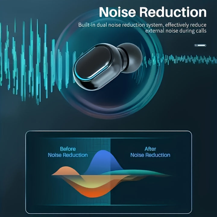 Cuffie Wireless - Lunga Durata della Batteria, Vestibilità Confortevole, Isolamento Acustico, Ricaricabili - Ideali per Sport e Musica (Indicatore di Carica a LED)