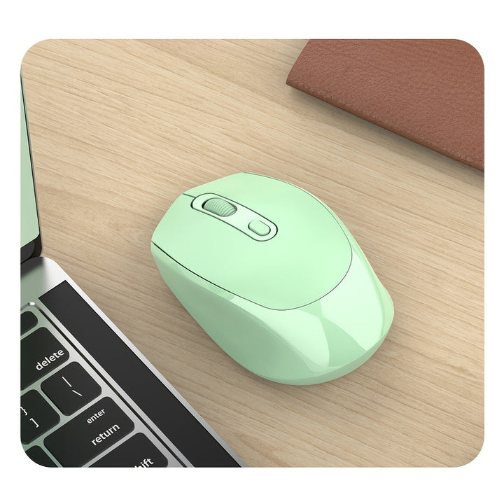 [Ambidextrous Wireless Mouse Design] [1pc Ergonomic Wireless Mouse] Ergonomic Wireless Mouse with USB Receiver, Ambidextrous Design, Silent Click, Durable Plastic, Non-rechargeable, with No Battery Included for Laptop/Desktop