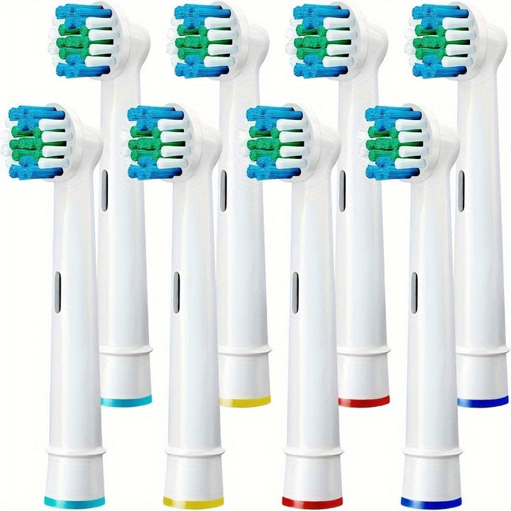 Replacement Heads for Electric Toothbrushes, Available in Packs of 4, 8, Or 16, Compatible with Oral B Models.