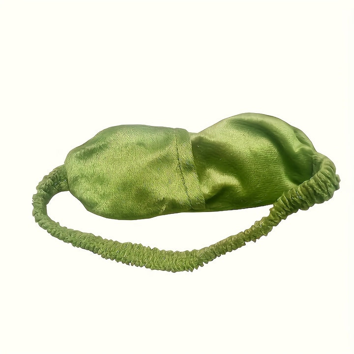1 Cute Frog Cartoon Sleep Mask - Soft & Comfortable Stretch Eye Mask for Napping, Traveling & Resting - Battery-Free, Electricity-Free, Perfect for Youngsters & Adults