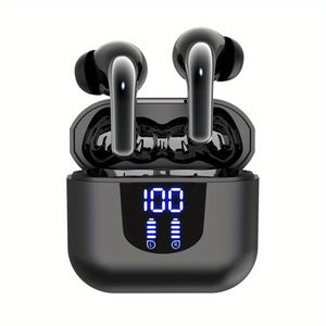 LAN XUN Wireless Headphones, Wireless 5.3 Earbuds, 13mm Speaker, 30H Playtime, Type-C Fast Charging Box, Stereo Wireless In-Ear Headset