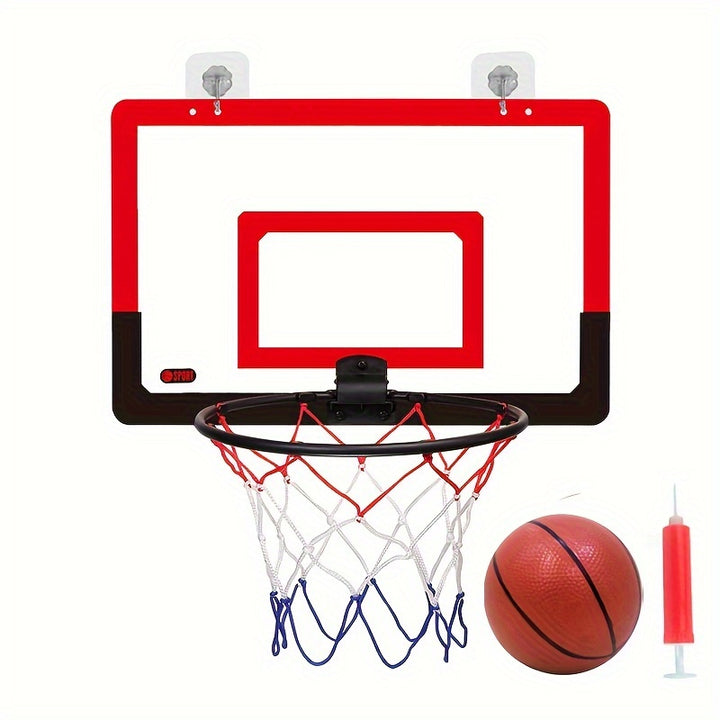 Indoor Punch-free Basketball Hoop, Foldable Wall Mounted Basketball Backboard, With Mini Basketball