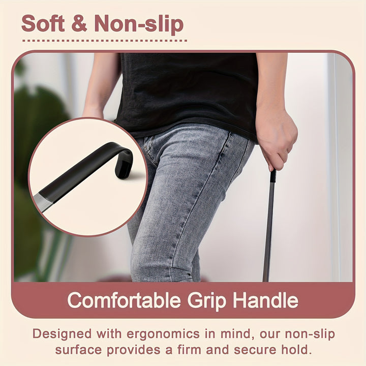 [1pc Extended Shoe Puller] Non-slip 16.5-inch Extended Shoe Puller for Seniors | 1pc, Durable Construction | Ideal for People with Disabilities or Limited Mobility