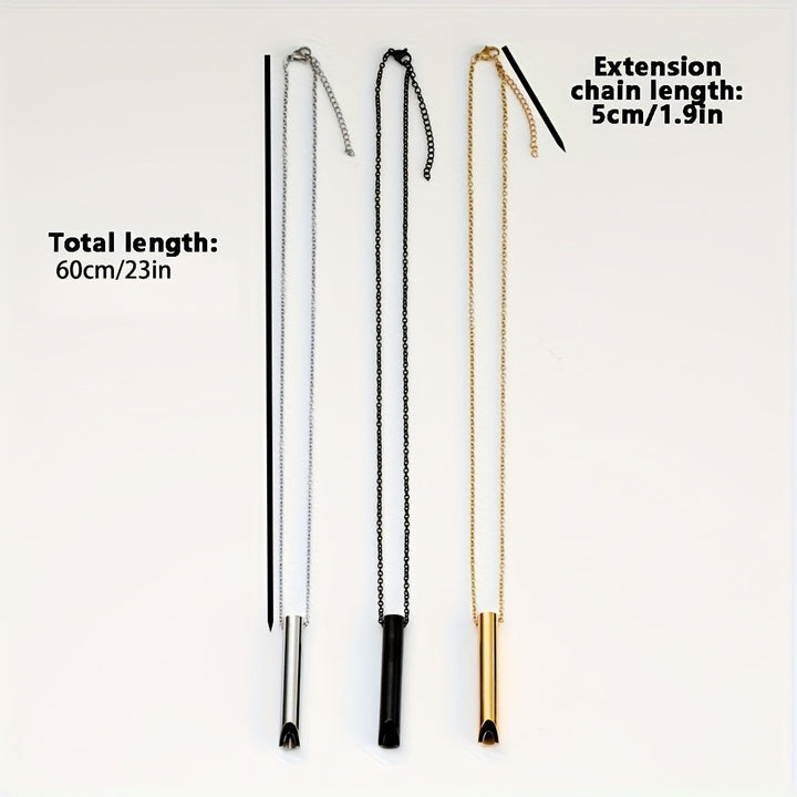 1pc Breathing Necklace For Anxiety & Stress Reducer, Calmigo Calming Device For Meditation, Mindfulness Deep Breathing Tool For Panic Attack, Meditation Relief Gift For Men And Women