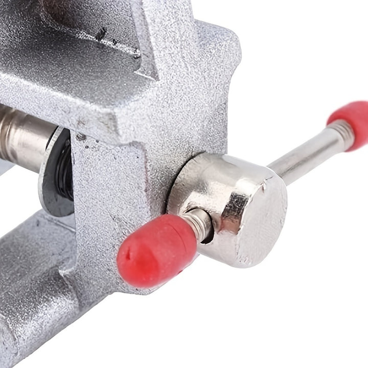 [30MM Mini Durable Bench Vise] New 30MM Mini Bench Vise Aluminum Durable Small Table Bench Vise Clamp Portable Jewelers Craft Hobby Woodworking Clamp DIY Tools