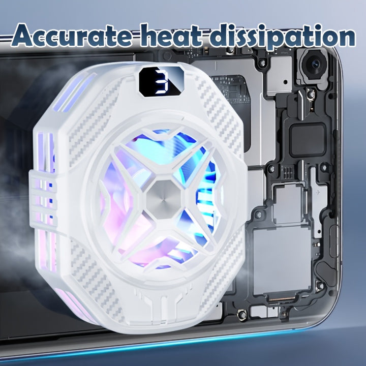 Universal Mini mobile cooling fan, radiator Turbo Hurricane Game cooler Mobile heat sink designed for mobile games, more uniform heat dissipation, heat dissipation speed is extremely fast