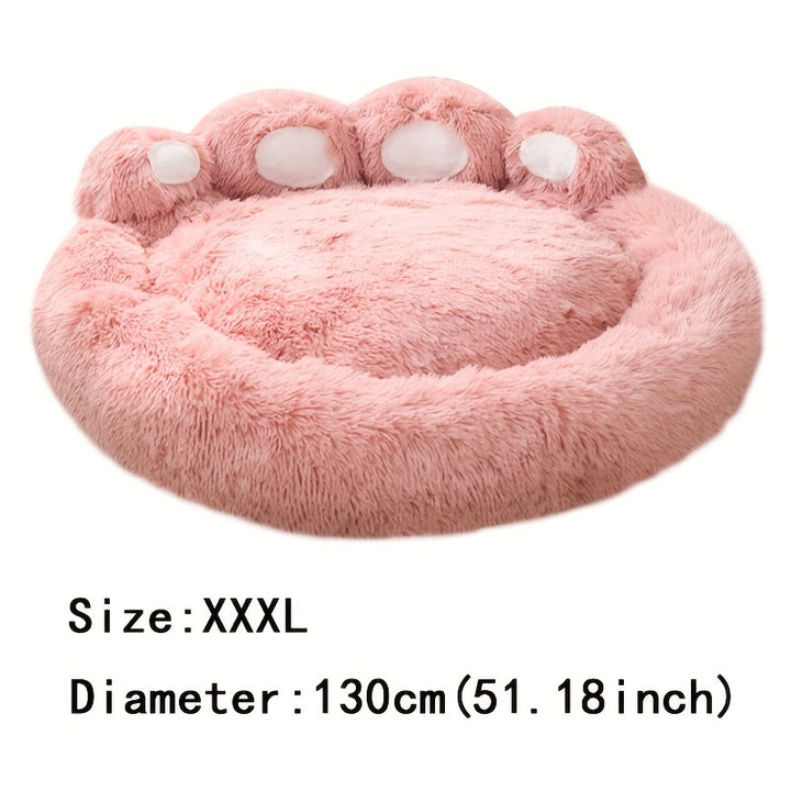 [Long Warm Soft Plush Cat Bed] Soft Long Plush Cat kennel dog kennel winter warm pet bed Cat Bed Cat Mat Animals Sleeping Sofa Christmas Gift