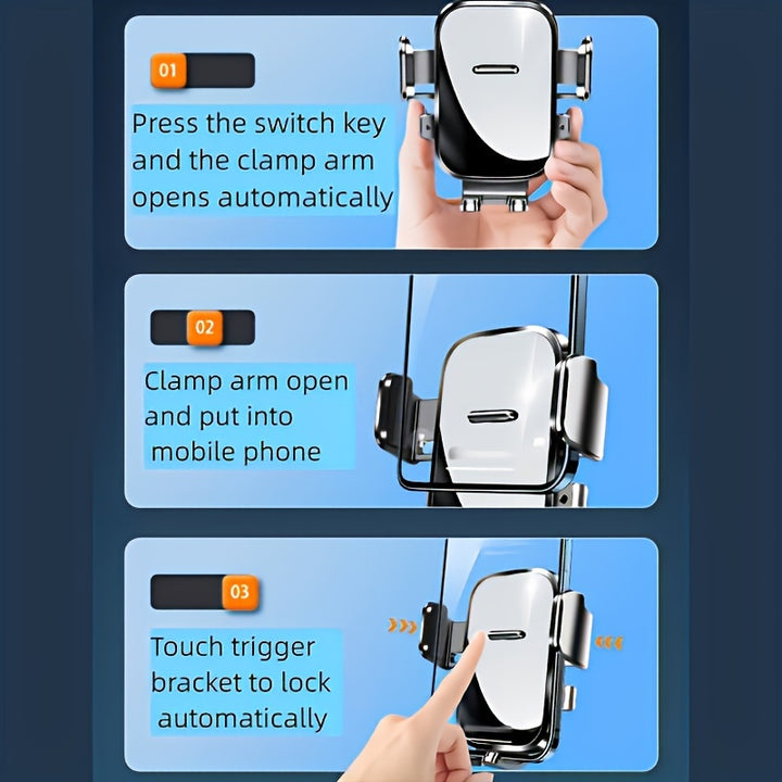 1PC Stylish Model Car Phone Stand Upgrade Adjustable Horizontal And Vertical Phone Stand Universal Suction Cup Stabilizes In-car Navigation Mount For Car Dashboard, Compatible With All Phones