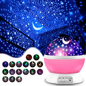 Children's Bedroom Star LED Night Light Projector Star Light Stockings Stuffed Girls Toys Suitable for 3-12 Years Old Boys Girls Gifts 3-12 Years Girls Boys Toys Birthday Christmas Gift Blue.