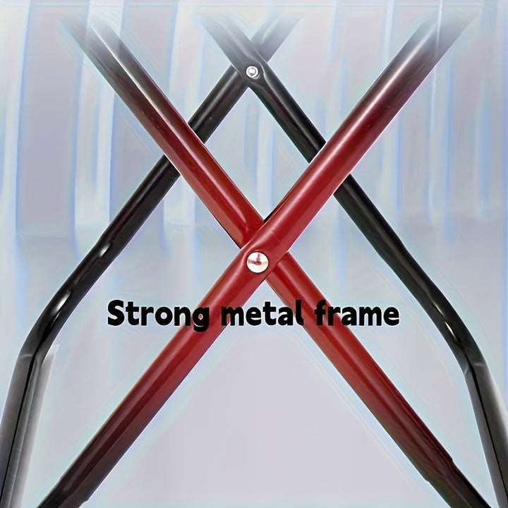 1pc Ultra Compact Folding Stool - Lightweight & Durable Aluminum Alloy Frame, Quick-Fold Design for Travel, Camping, Fishing, Beach, and Outdoor Adventures - Portable & Easy to Carry, Beach Stool | Modern Outdoor Stool | Dura