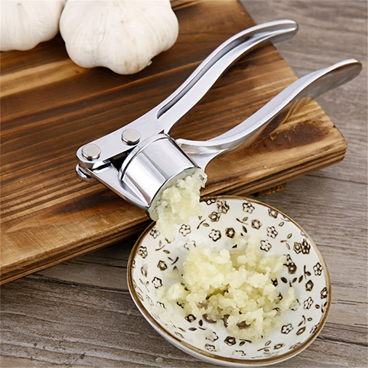 1 Piece Metal Garlic Press, Manually Handheld Crusher for Ginger, Kitchen Tools and Accessories