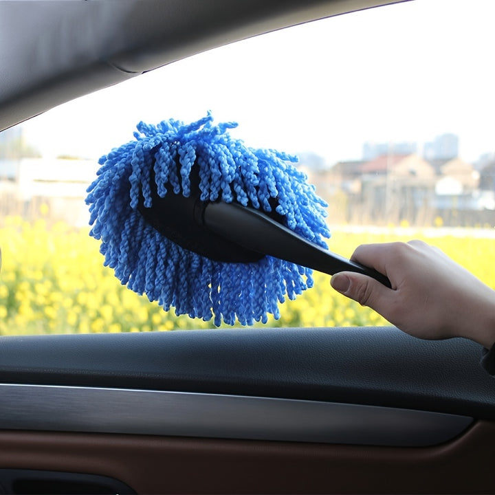 Soft Nanofiber Car Dust Removal Brush - Mini Bristle Brush for Car Interior Cleaning - Small Duster Wipe