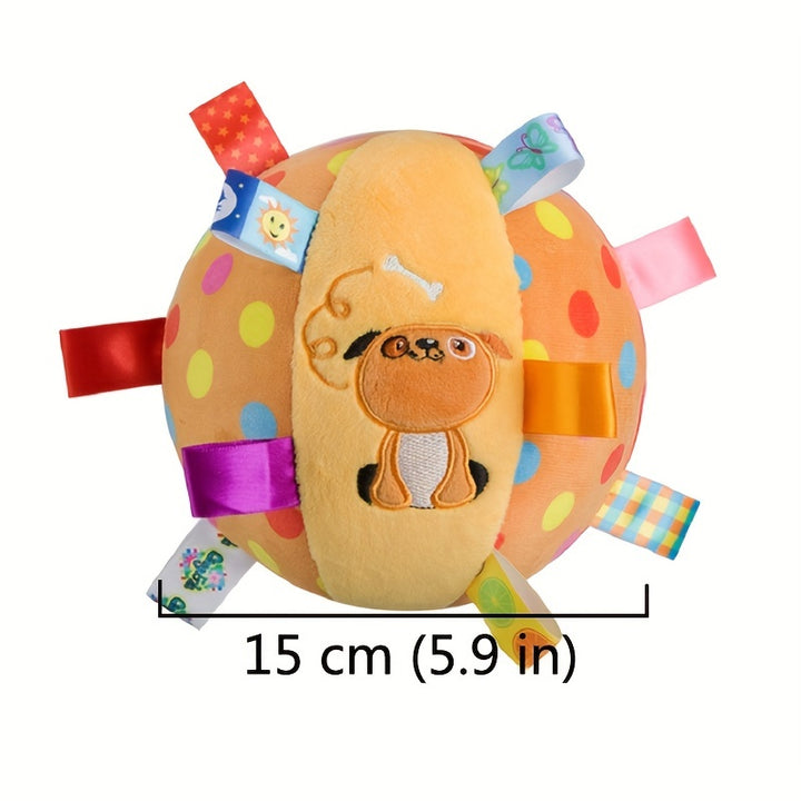 [Aggressive Chewers Interactive Ball Toy] Interactive Ball Dog Toy for Aggressive Chewers Training Decompress Bite voice Resistant Plush Handle Dog Toys with Bells  pet toy Pet Supplies