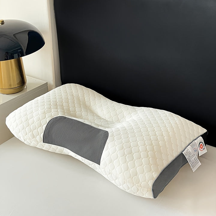 [Soft Massage Pillow] Soft Adjustable Ergonomic Knitted Massage Neck Pillow For Sleeping - Orthopedic Contour Support Pillow, High Quality Pillow Core, Removable Cove
