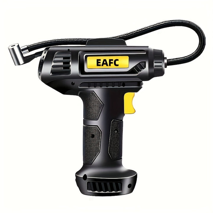 150PSI Cordless Portable Air Compressor: Car Tire Inflator Pump With Pressure Gauge & Light For Cars, Motorcycles & Bicycles