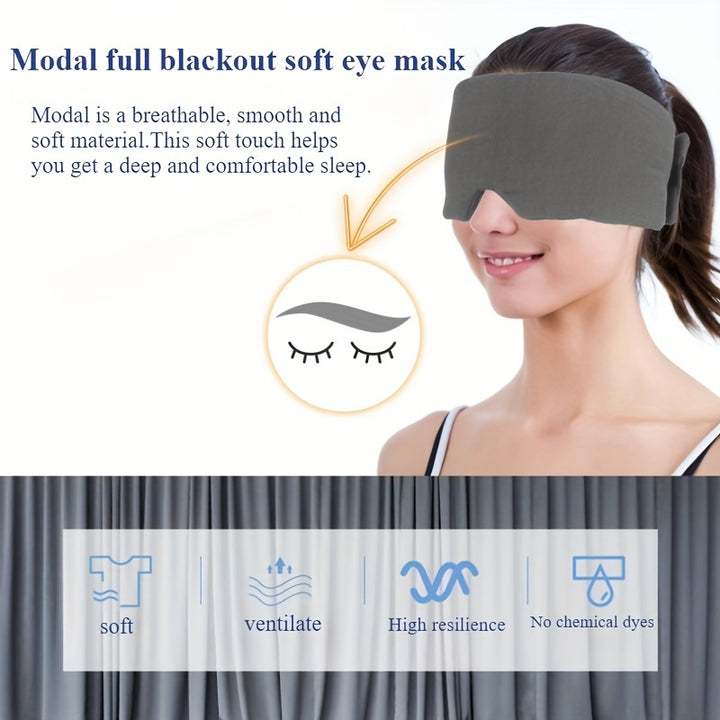 Modal Cotton Eye Shade For Men And Women, A Breathable, Comfortable And Soft Eye Shade For Sleeping, Napping And Traveling