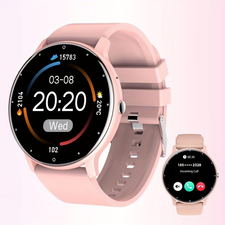 Givurao 2024 Smartwatch, Full Touch Screen, Fitness Tracker with Wireless Calling & Message Notifications, 100+ Sports Modes, Compatible with Android/iOS