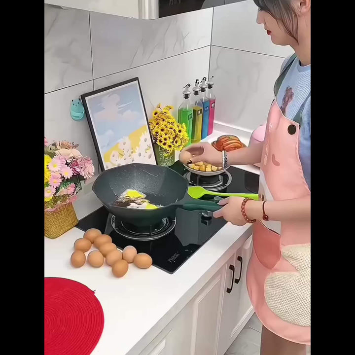 4-Hole Non-Stick Frying Pan Made of Maifan Stone