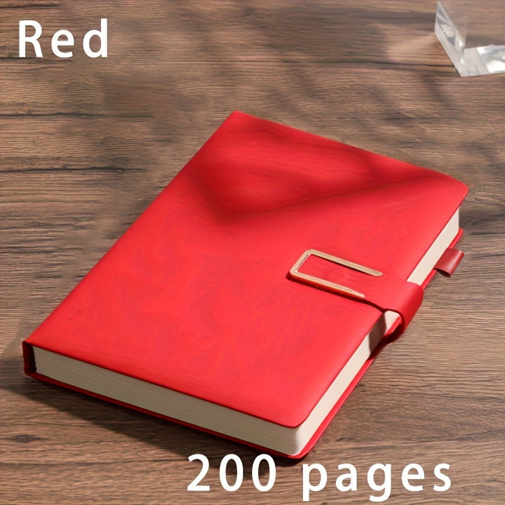 A5 Leatherbound Notebook with Personalized Soft Cover - Vintage Style for Business Meetings and University Life with Bookmark