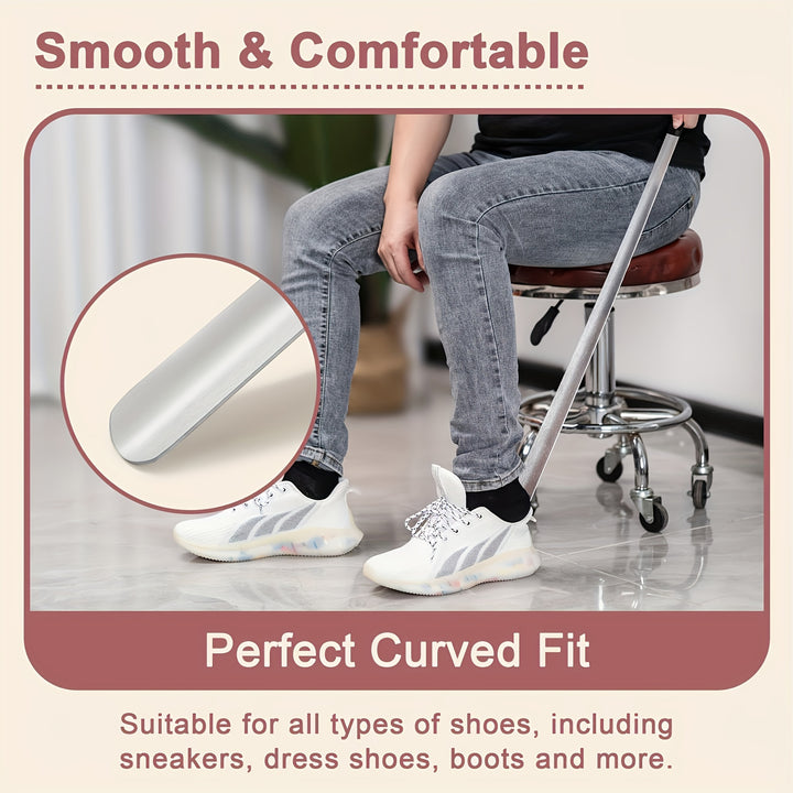 [1pc Extended Shoe Puller] Non-slip 16.5-inch Extended Shoe Puller for Seniors | 1pc, Durable Construction | Ideal for People with Disabilities or Limited Mobility