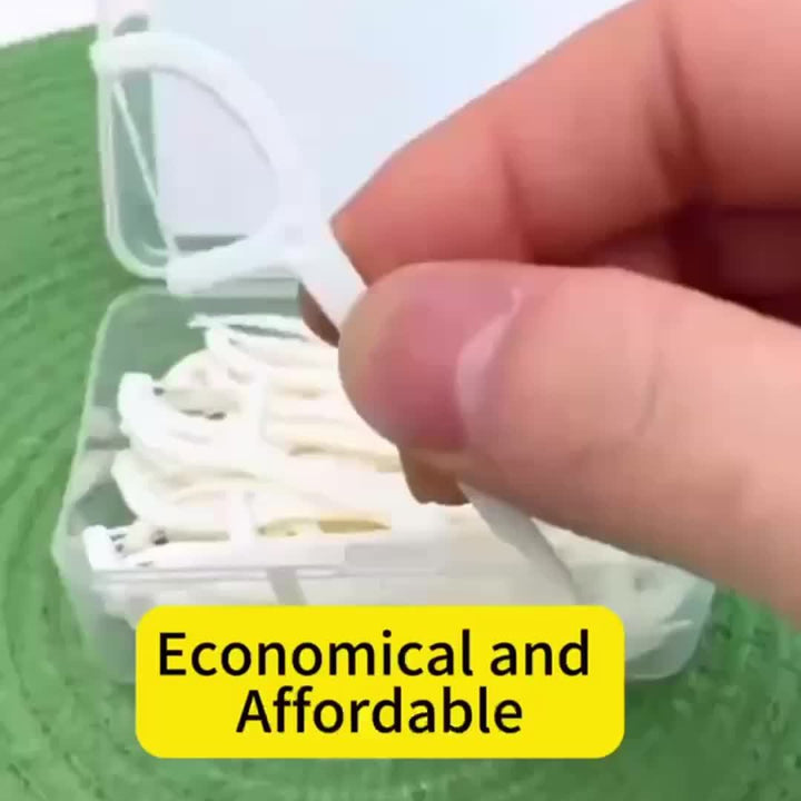 50/200 Count Dental Floss Picks, Sealed Storage Box.Extra Thin Glide, Advanced Clean Floss Picks, Suitable For Oral Care, No Break & No Shred Floss, Portable Disposable Dental Floss Stick, Essential For Daily Travel And Home