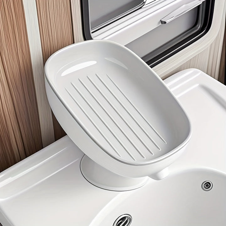 2-in-1 Bathroom Soap Holder with Dual Storage for Round, Square, and Large Soap Bars, No Fragrance Added - Multicolor Packaging