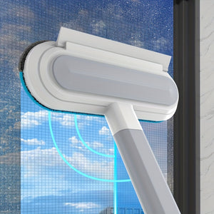 1pc Three-in-One Non-Disassembly Multi-Functional Cleaning Brush, Dual Purpose Dry and Wet Tool for Screen, Window, and Glass Cleaning with Mesh Brush, Scraper, and Gap Brush