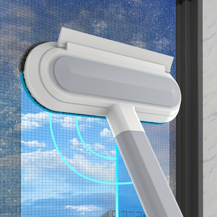 1pc Three-in-One Non-Disassembly Multi-Functional Cleaning Brush, Dual Purpose Dry and Wet Tool for Screen, Window, and Glass Cleaning with Mesh Brush, Scraper, and Gap Brush