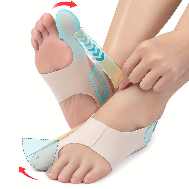 Tissu respirant, pied efficace pour une utilisation de jour et de nuit, idéal pour la course, facile à porter, durable et soulagement de la fatigue, parfait pour l'hallux valgus et le soutien orthopédique.