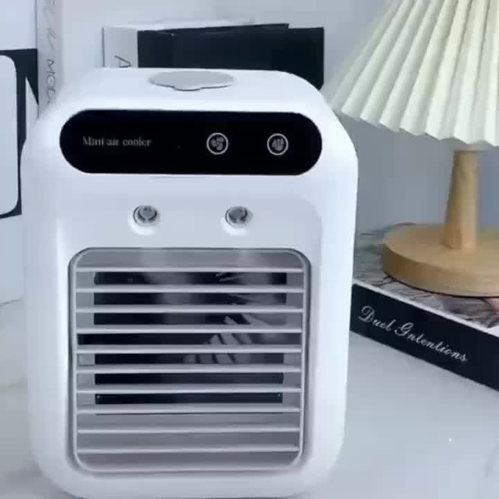 RV Ventilation Fan 2025new upgrade Portable Mini Personal Air Cooler, Small Air Conditioner with Humidifier & 16.91oz Water Tank, Rechargeable Room Air Conditioners, Personal AC Unit for Recreational Vehicle, Bedroom, Office,