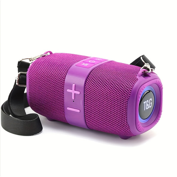 TG667 Portable Crossbody Speaker - IPX4 Waterproof, Wireless Wireless Connectivity, USB/TF/FM Radio Support, 10m Range, Cute Vertical Design, Audio, Music Player, Connect to Mobile Phone/Tablet/TV