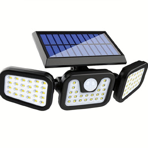 Solar Outdoor Lights: 74LED Outdoor Solar Lamp, Wall-mounted with Motion Sensor, Perfect for Garden, Courtyard, Garage, Porch.