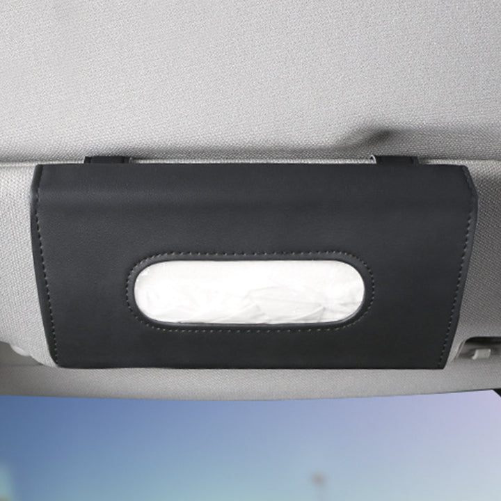 [Fashion Car Sunshade] Car Mounted Fashion Sunshade Paper Towel Box | Automobile Pull-out Carton