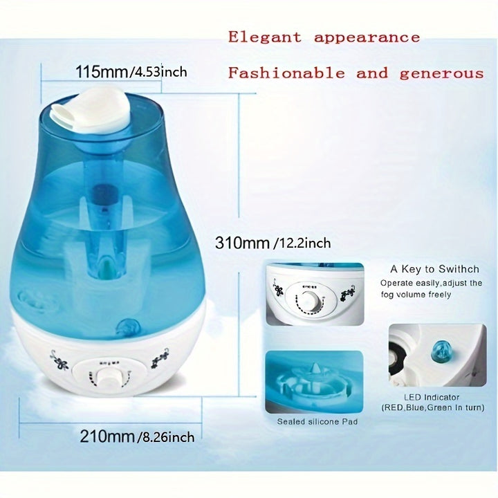 [Quiet Humidifier] Quiet Large Capacity Humidifier | USB Powered | Home and Bedroom | Ideal for Pregnant Women and Youngsters | Suitable for All Seasons