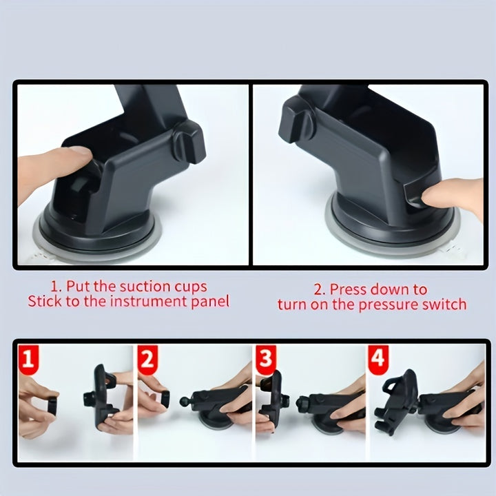 Car Universal Hands-Free Suction Cell Phone Holder For Car Dashboard Air Vent Car Phone Holder Mount