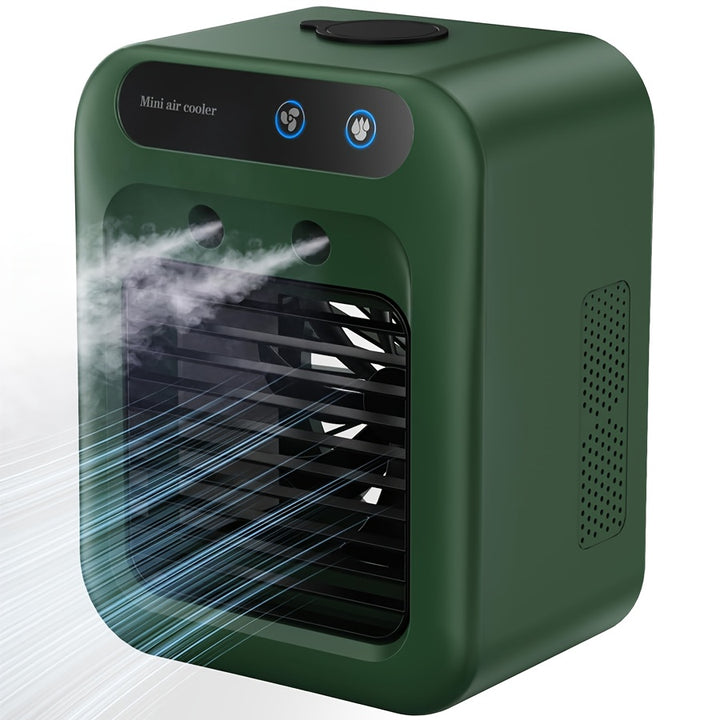 RV Ventilation Fan 2025new upgrade Portable Mini Personal Air Cooler, Small Air Conditioner with Humidifier & 16.91oz Water Tank, Rechargeable Room Air Conditioners, Personal AC Unit for Recreational Vehicle, Bedroom, Office,