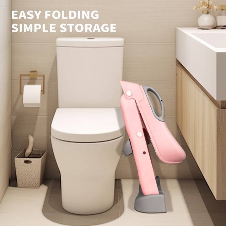 Children'S Toilet Ladder, Portable Toddler Toilet Seat, Seat With Step Stool Ladder & Soft Cushioned Seat, Collapsible Toilet Auxiliary Toilet Ladder