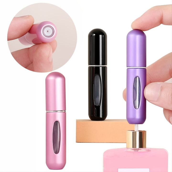 [1/4pcs Portable Perfume Bottle 5ml] 1/4pcs Perfume Bottle 5ml Travel Portable Cosmetic Spray Bottle Empty Bottle