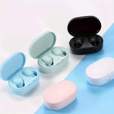 [True Wireless Earbuds LED Display] TWS Wireless Earbuds with LED Display, Touch Control, Volume Control, Condenser Mic, Semi-Open-Back Design, USB Charging, Rechargeable Lithium Polymer Battery, Non-Waterproof, for Gaming &