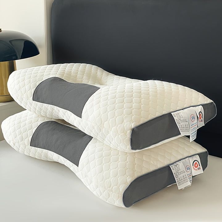 [Soft Massage Pillow] Soft Adjustable Ergonomic Knitted Massage Neck Pillow For Sleeping - Orthopedic Contour Support Pillow, High Quality Pillow Core, Removable Cove