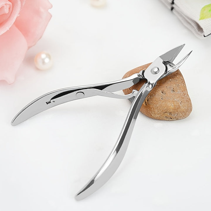Durable Stainless Steel Cuticle Nipper for Manicure and Pedicure - Perfect for Cuticle Removal and Fingernail and Toenail Health