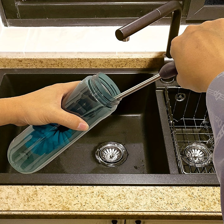 3-in-1 Ultimate Water Bottle Cleaning Brush Set for Narrow Neck Bottles, Sport Bottles, Coffee Mugs, Tumblers, and Flasks