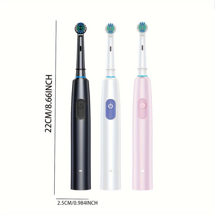 5 Modes Of Electric Toothbrush, 8-head Electric Toothbrush With Rotatable Soft Bristles - Quick Cleaning, USB Charging, Intelligent Timing Function, Including Travel Box - Perfect Gift For Both Men And Women, Black/pink/white