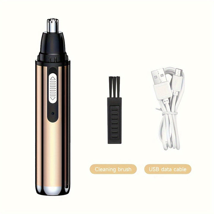 [400mAh Rechargeable Nose Trimmer] WEEME Electric Nose Hair Trimmer, Metal Nose Hair Shaver with Rechargeable Lithium Battery, USB Charging, 400mAh Capacity