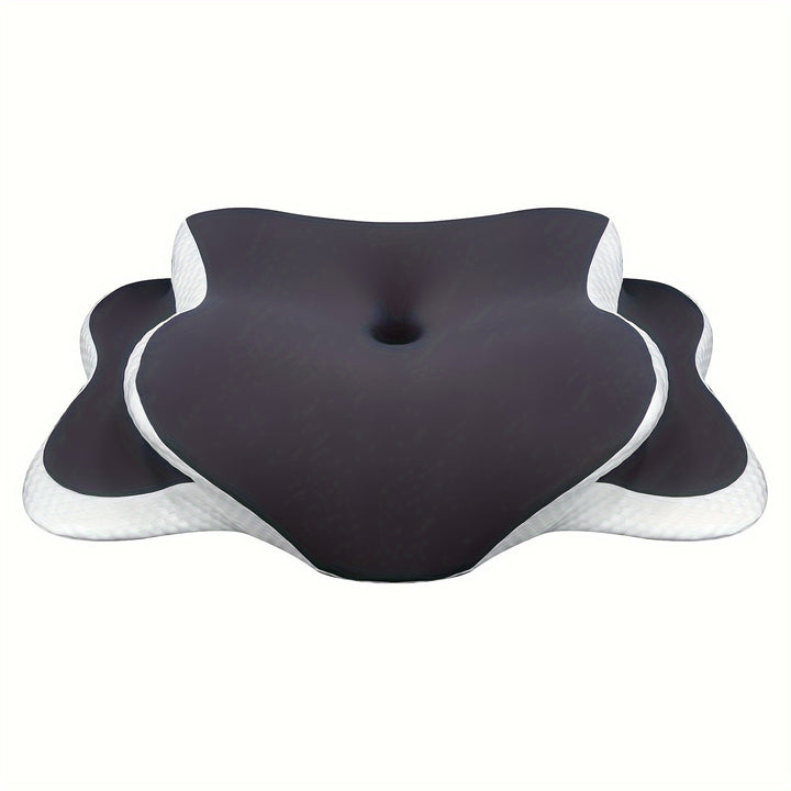 Coussin de cou en mousse à mémoire ergonomique pour un sommeil confortable et un soutien du cou.