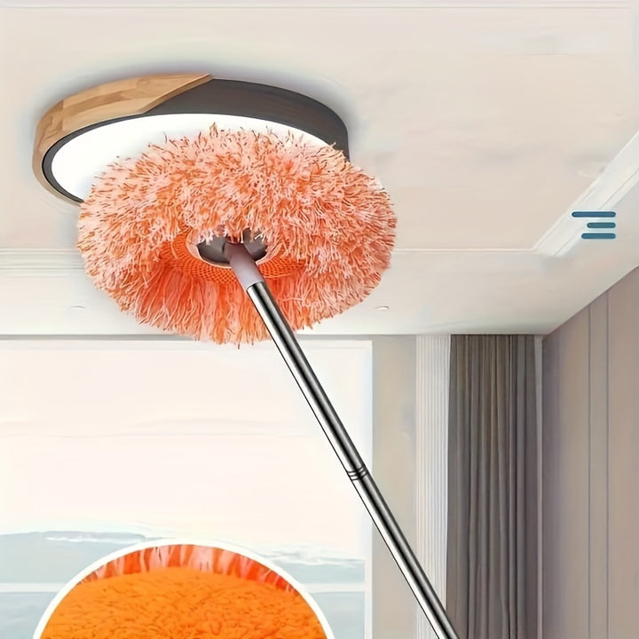 [1pc Multi Functional Ceiling Mop] 1pc, Multi Functional Ceiling And Wall Mop - Flexible, Suitable for Both Dry And Wet Use, Easy to Clean Floors, Tiles, Glass, And Cars