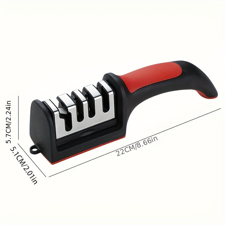 Knife Sharpener 4 Stages Professional Kitchen Sharpening Stone Tungsten Diamond Ceramic Sharpener Tool