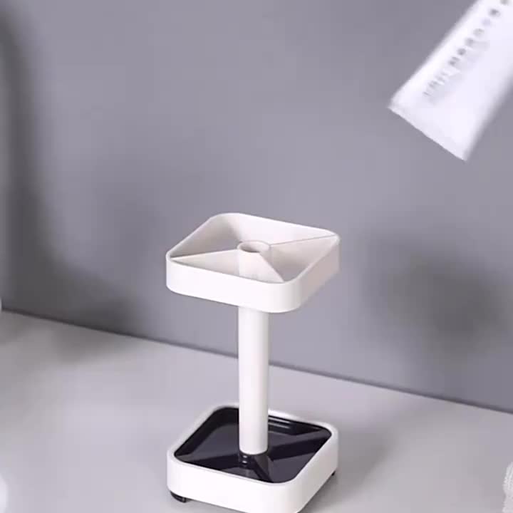 Toothbrush Holder with Cup, Suitable for Ordinary Toothbrush, Can Store Toothpaste, Three Teeth Brush And Toothpaste Holder, Suitable for Electric Toothbrush, Dental Floss, Razor Countertop Storage