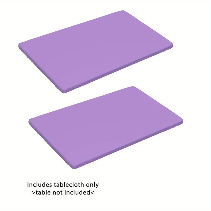 [4ft/6ft Foldable Tablecloth] 1pc Washable Rectangular Tablecloth for Outdoor Parties and Camping - Foldable, Elastic, and Fitted - 4ft/6ft Size - Durable Polyester Fabric for Home Decor