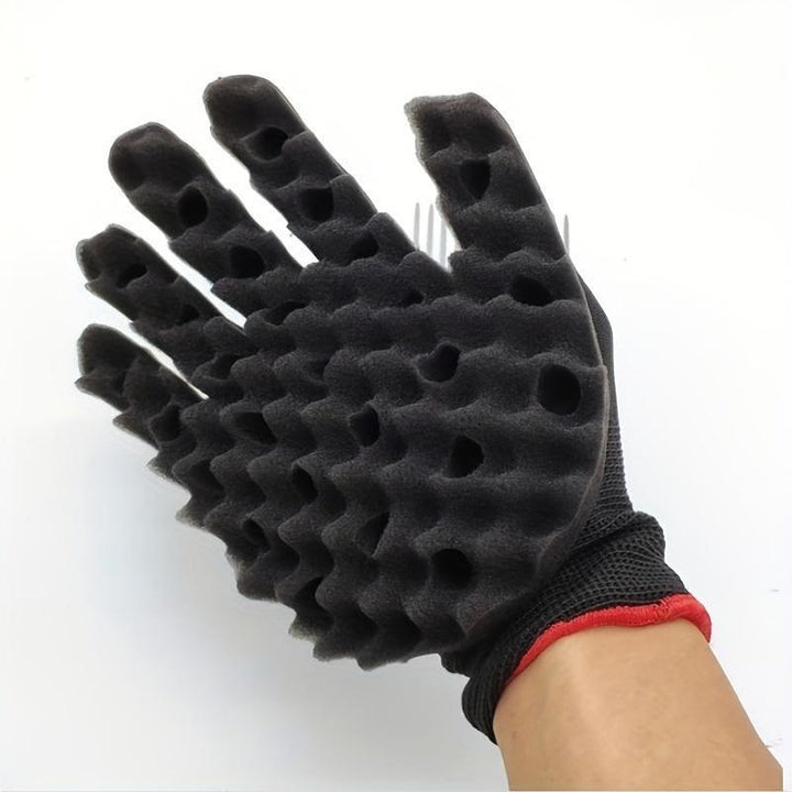 [Gants en Éponge pour Permanente Main Droite] Gants en éponge pour permanente cheveux bouclés main droite